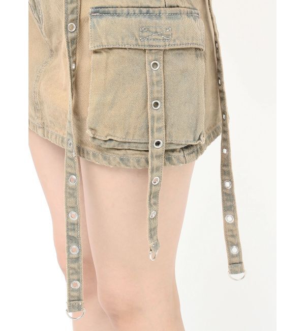 jouetie「ウエスタンバックルベルトスカパン」|デニム|