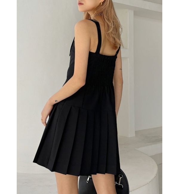 GYDA「【TINY】アシメストラッププリーツワンピース」|ワンピース|