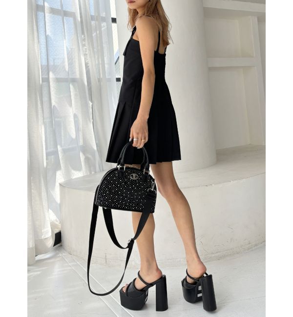 GYDA「【TINY】アシメストラッププリーツワンピース」|ワンピース|