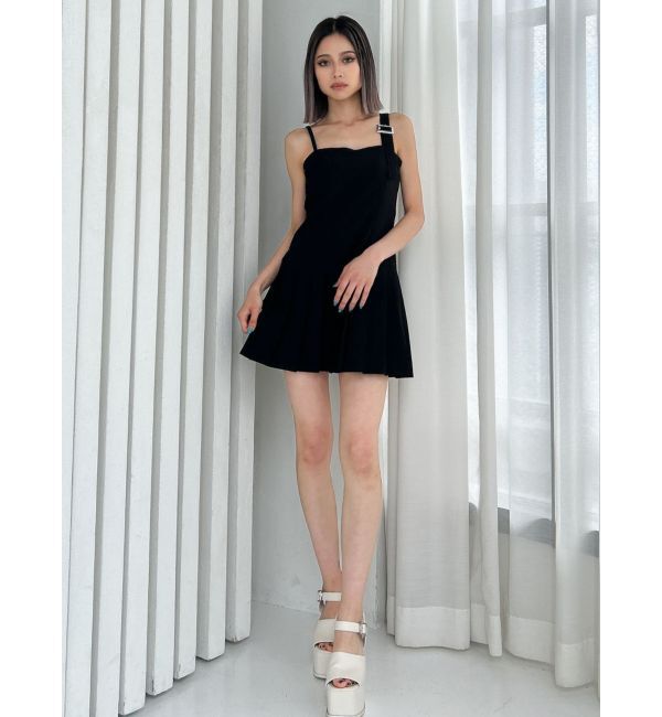 GYDA「【TINY】アシメストラッププリーツワンピース」|ワンピース|