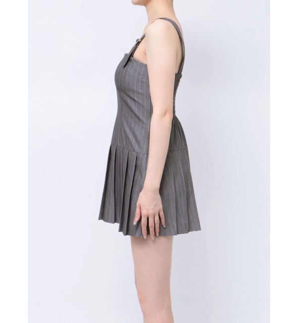 GYDA「【TINY】アシメストラッププリーツワンピース」|ワンピース|