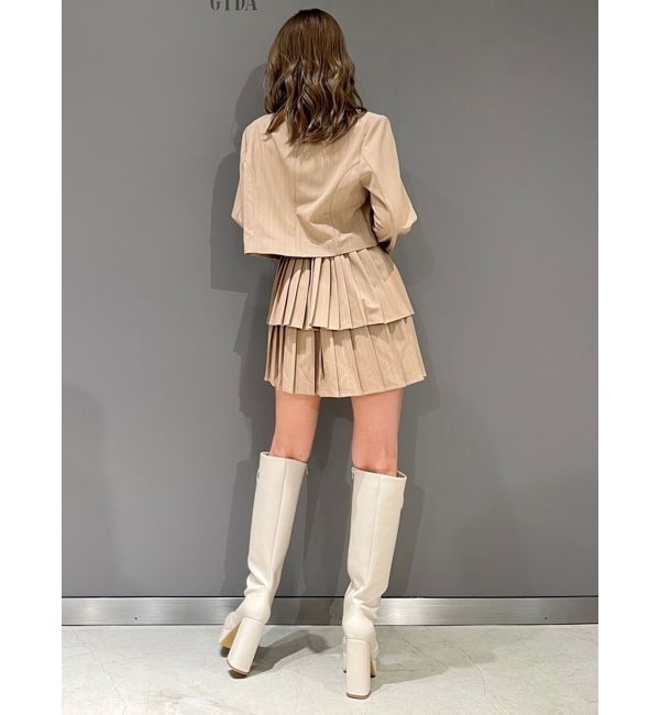 GYDA「ティアードプリーツワンピース」|ワンピース|