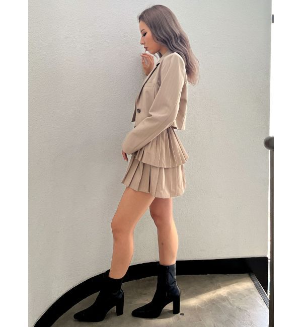 GYDA「ティアードプリーツワンピース」|ワンピース|