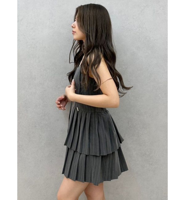 GYDA「ティアードプリーツワンピース」|ワンピース|