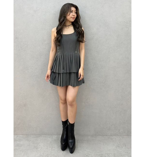 GYDA「ティアードプリーツワンピース」|ワンピース|