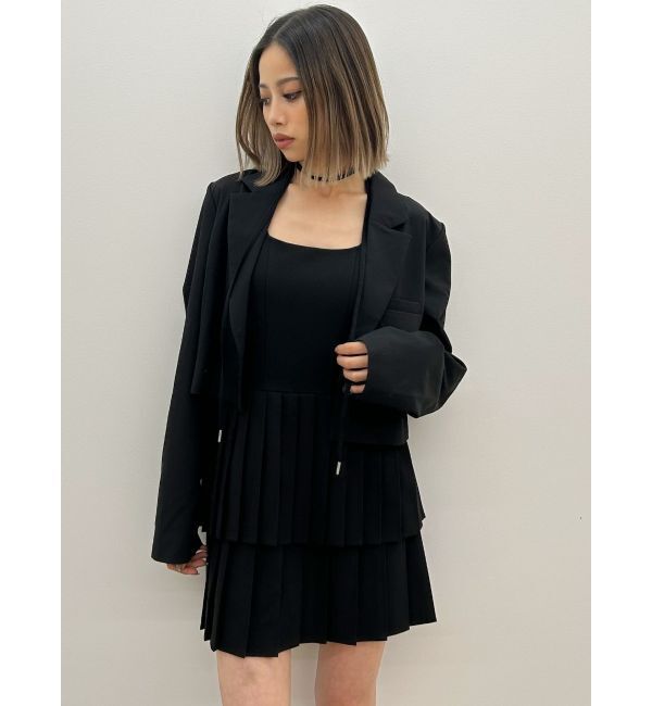 GYDA「ティアードプリーツワンピース」|ワンピース|