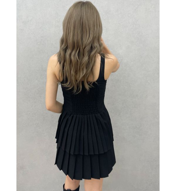 GYDA「ティアードプリーツワンピース」|ワンピース|