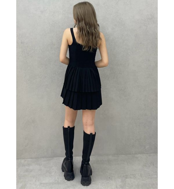 GYDA「ティアードプリーツワンピース」|ワンピース|