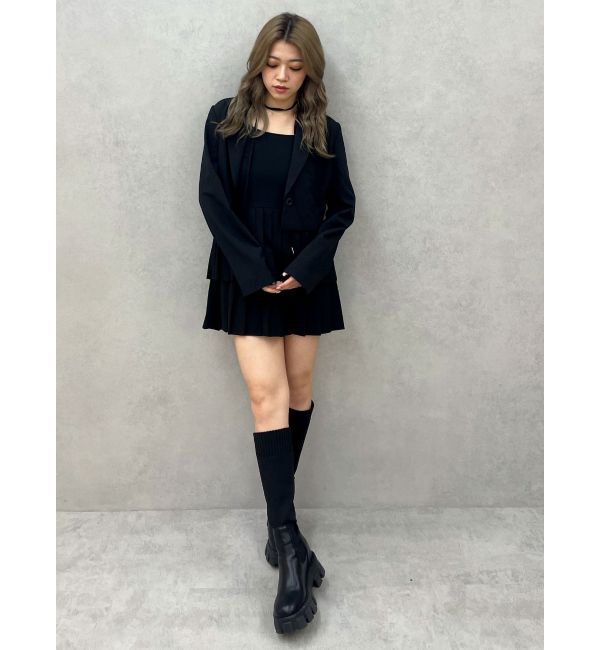 GYDA「ティアードプリーツワンピース」|ワンピース|