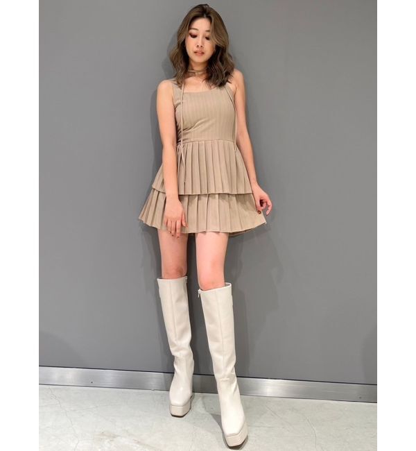 GYDA「ティアードプリーツワンピース」|ワンピース|