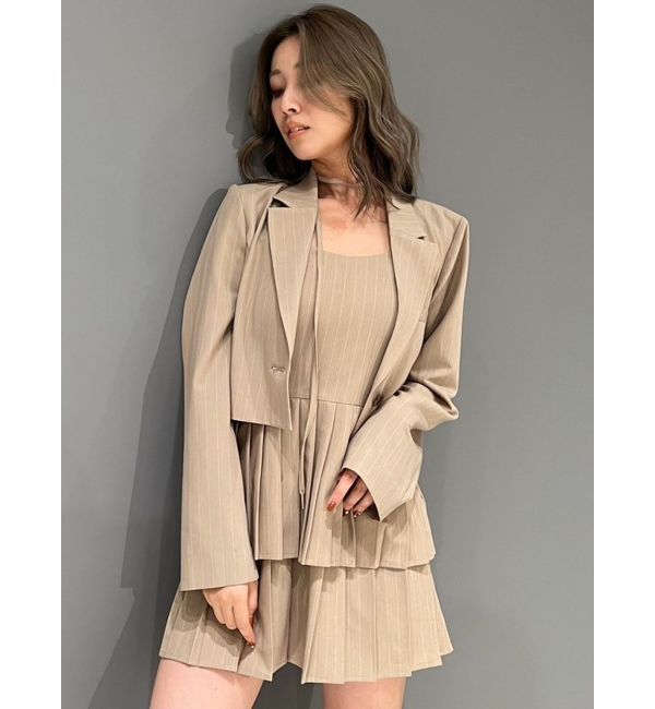 GYDA「ティアードプリーツワンピース」|ワンピース|