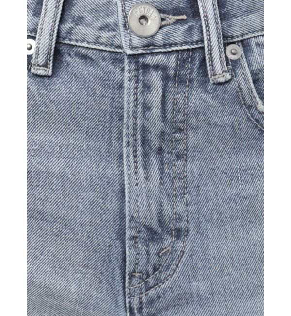 GYDA「ハイウエストSIDE RINGデニムショートパンツ」|デニム|