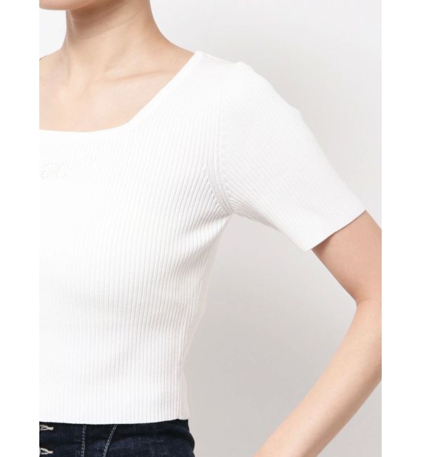 GYDA「SymmetryGYDA ハーフスリーブニットトップス」|ニット・セーター|