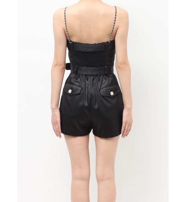 GYDA「W BELT GLITTERロンパース」|ワンピース|