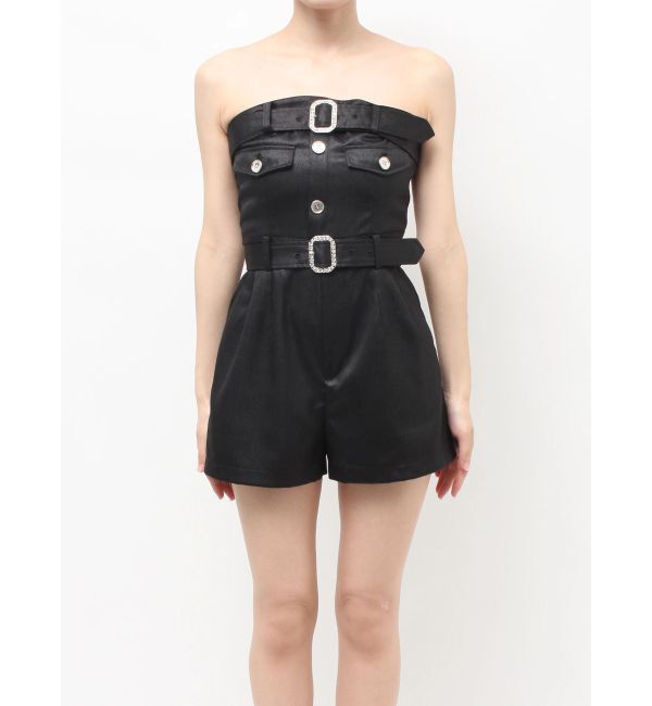 GYDA「W BELT GLITTERロンパース」|ワンピース|