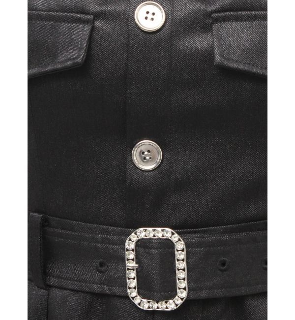 GYDA「W BELT GLITTERロンパース」|ワンピース|