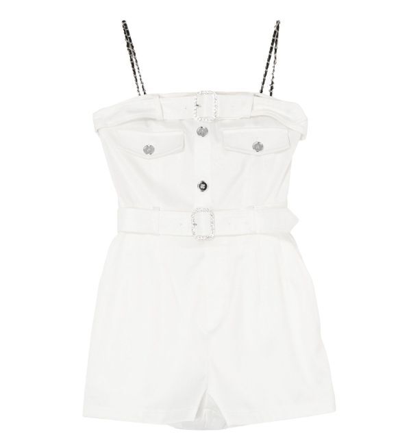 GYDA「W BELT GLITTERロンパース」|ワンピース|