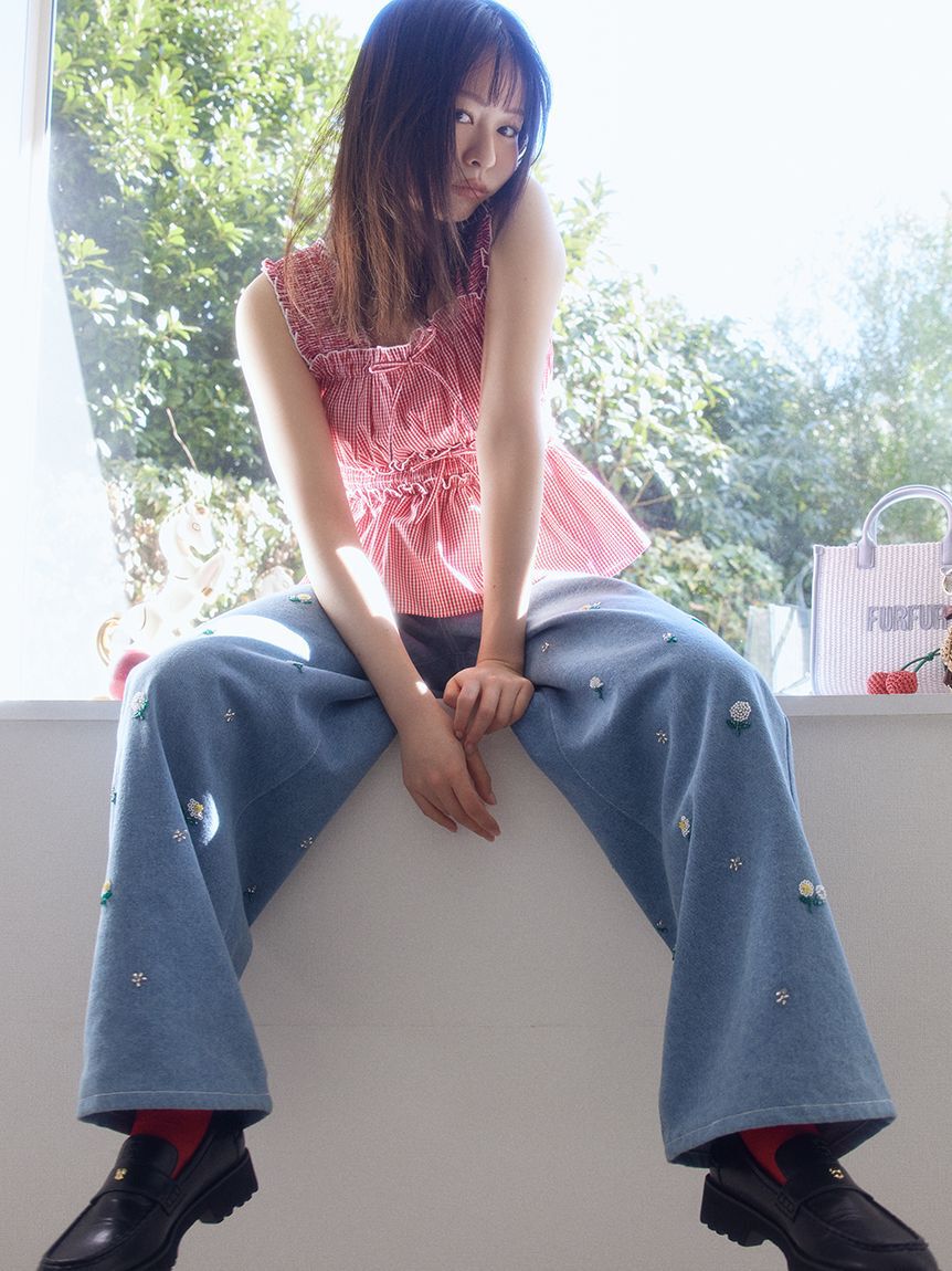 FURFUR「ラフィアモチーフミックスチャーム」|キーケース|