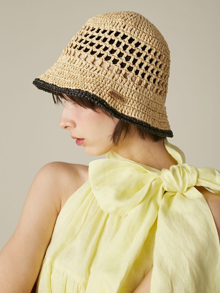 FURFUR「ラフィアライクバケットハット」|ハット|