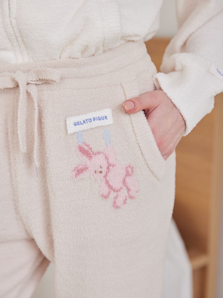 gelato pique「エアリーモコウォッシングアニマルジャガードロングパンツ」|ルームウェア|