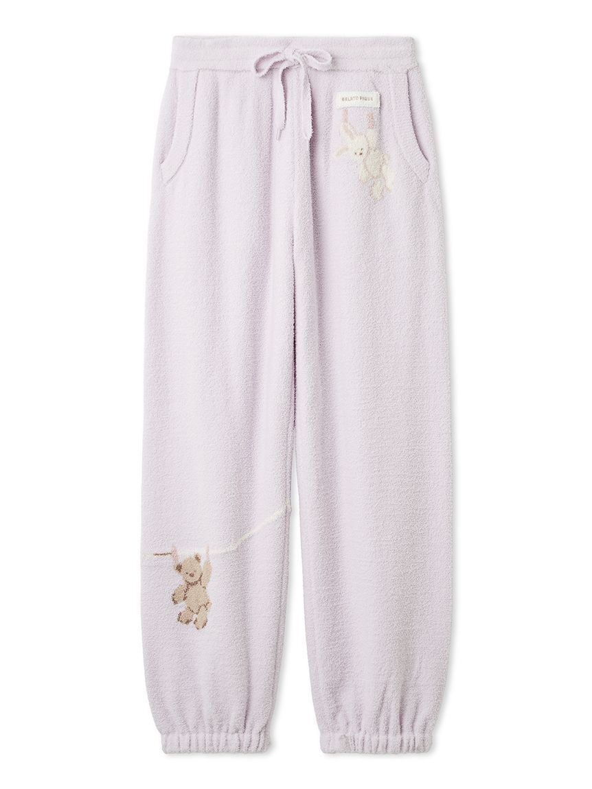 gelato pique「エアリーモコウォッシングアニマルジャガードロングパンツ」|ルームウェア|LAV