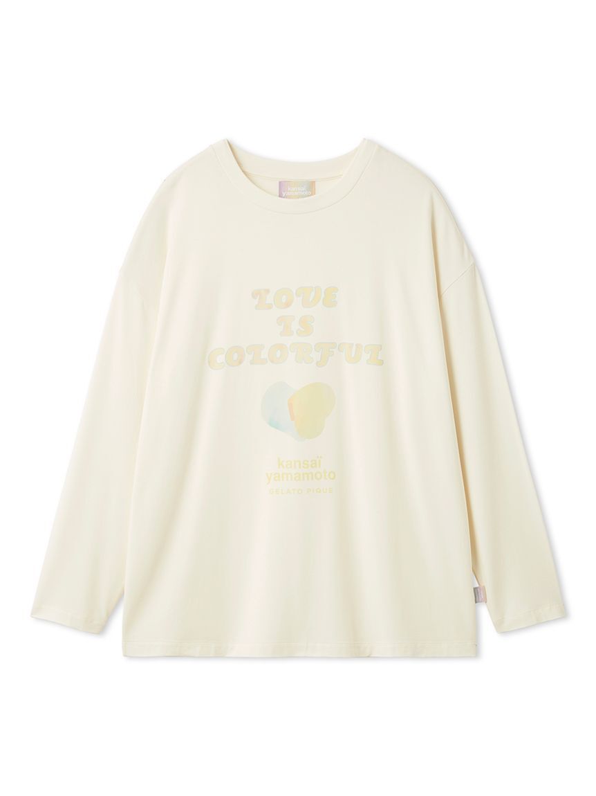 gelato pique「【kansai yamamoto】【レディース】ワンポイントレーヨンロゴロンT」|ルームウェア|OWHT