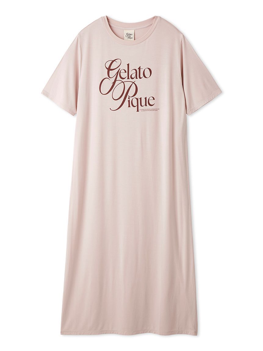 gelato pique「【母の日】【IFMC.】【接触冷感】レーヨンロゴワンピース」|ルームウェア|PNK