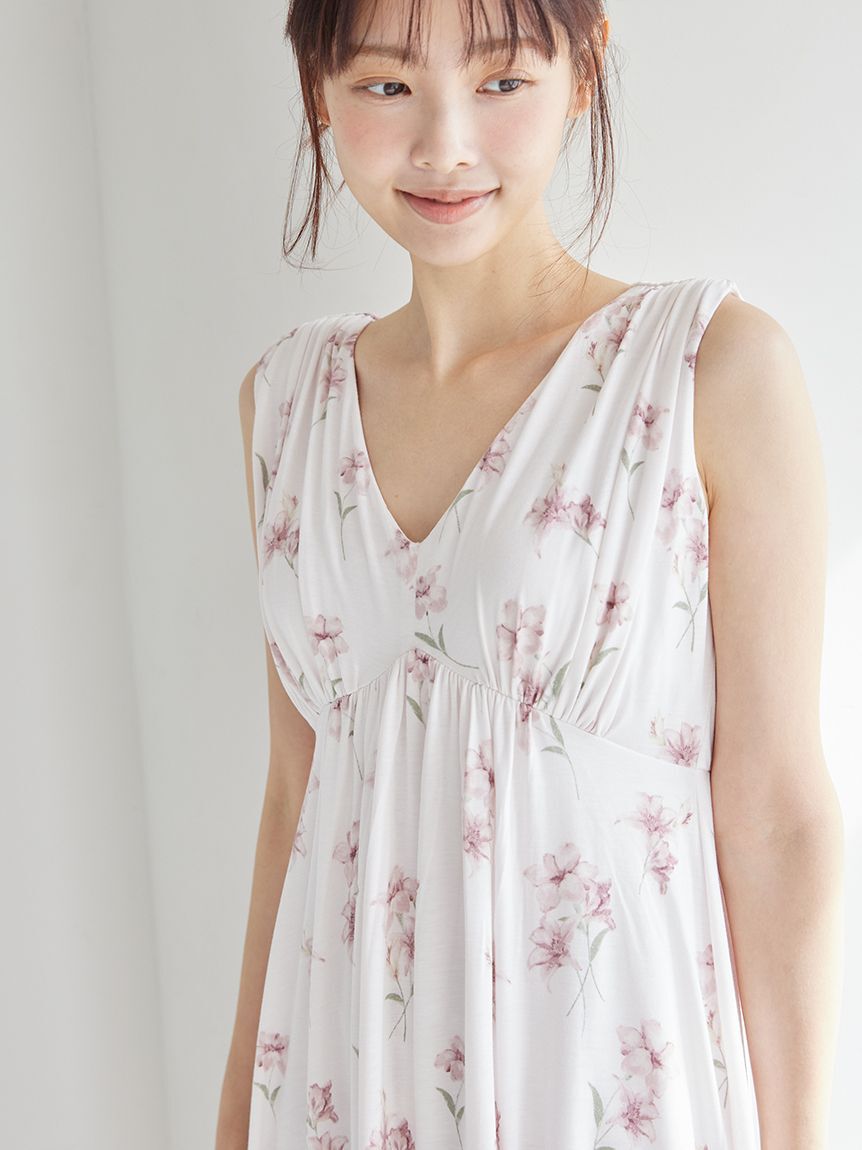 gelato pique「【母の日】フラワー柄カップインワンピース」|ルームウェア|