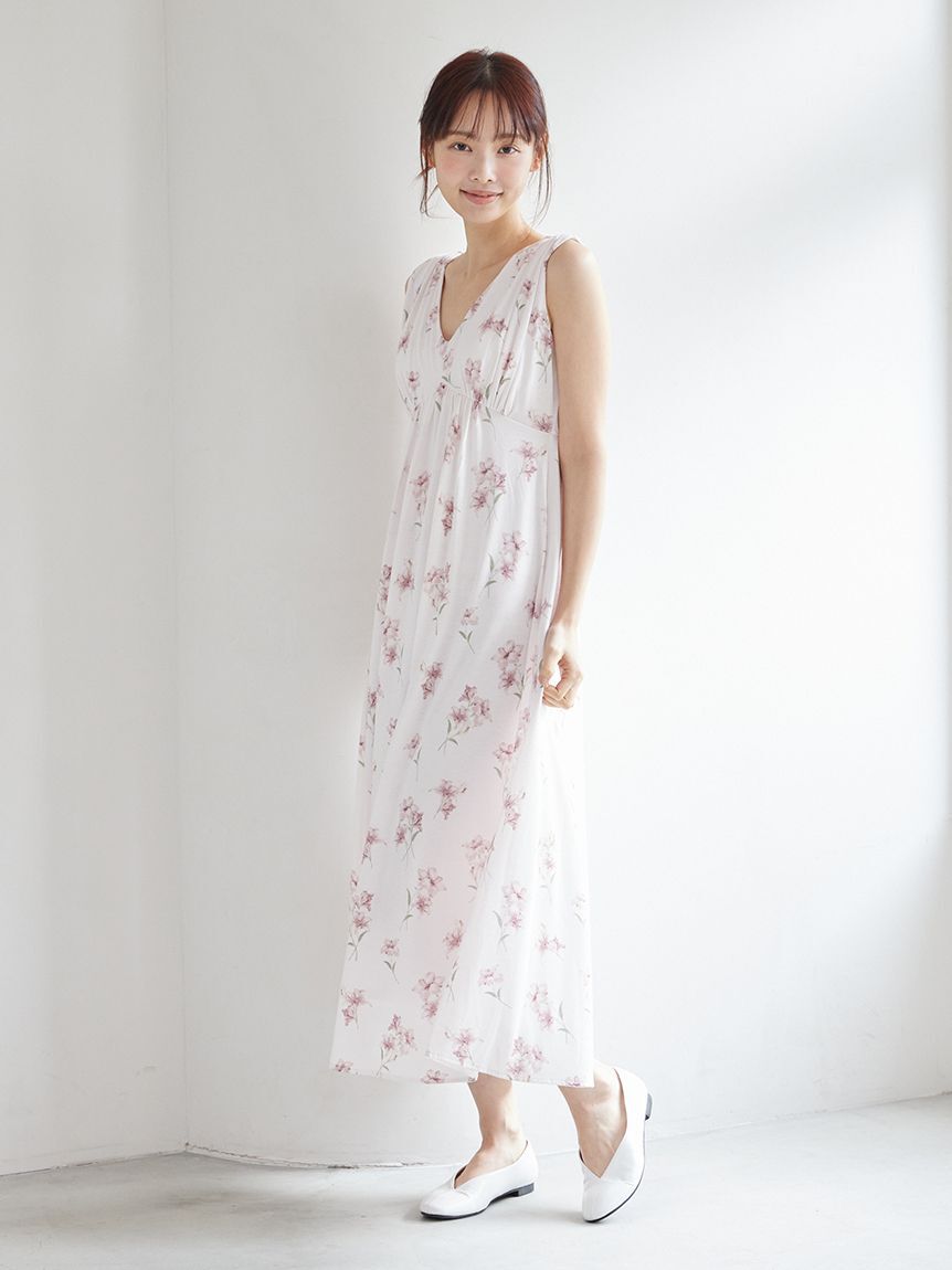 gelato pique「【母の日】フラワー柄カップインワンピース」|ルームウェア|