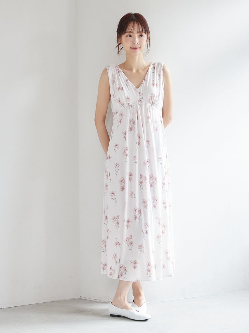 gelato pique「【母の日】フラワー柄カップインワンピース」|ルームウェア|