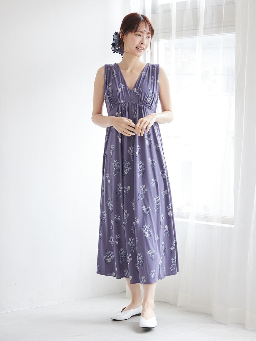 gelato pique「【母の日】フラワー柄カップインワンピース」|ルームウェア|