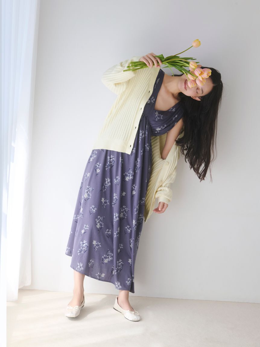 gelato pique「【母の日】フラワー柄カップインワンピース」|ルームウェア|