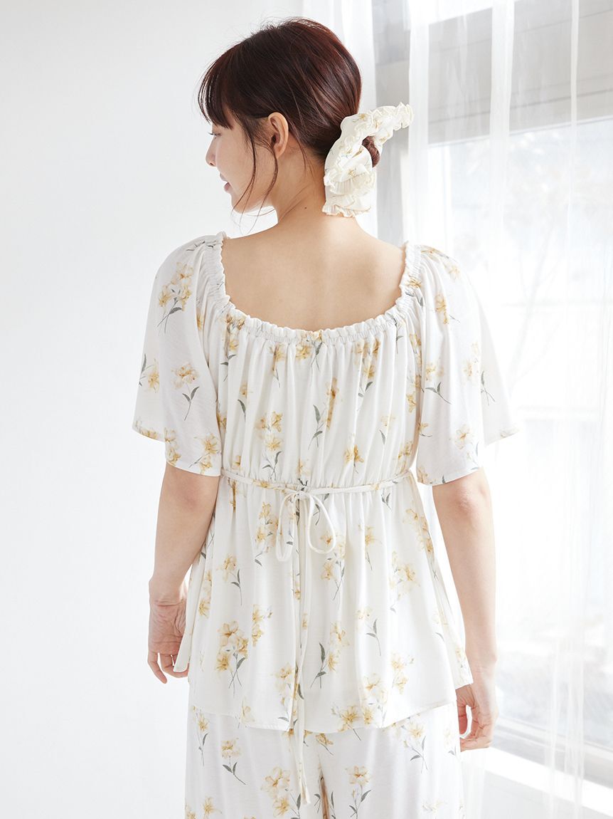 gelato pique「【母の日】フラワー柄カップインプルオーバー」|ルームウェア|