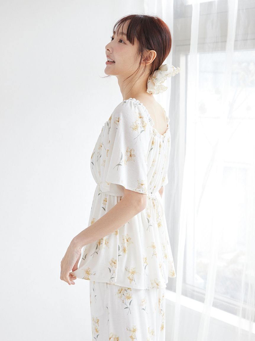 gelato pique「【母の日】フラワー柄カップインプルオーバー」|ルームウェア|