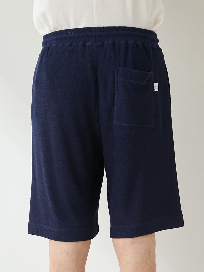 GELATO PIQUE HOMME「【ONLINE限定】【HOMME】【接触冷感】パイルワンポイントロゴ刺繍プルオーバー&ハーフパンツセット」|ルームウェア|