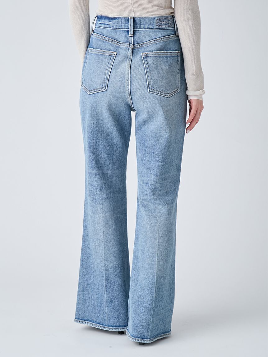 LILY BROWN「【WEB限定00サイズ】ストレッチセミフレアデニムパンツ」|デニム|