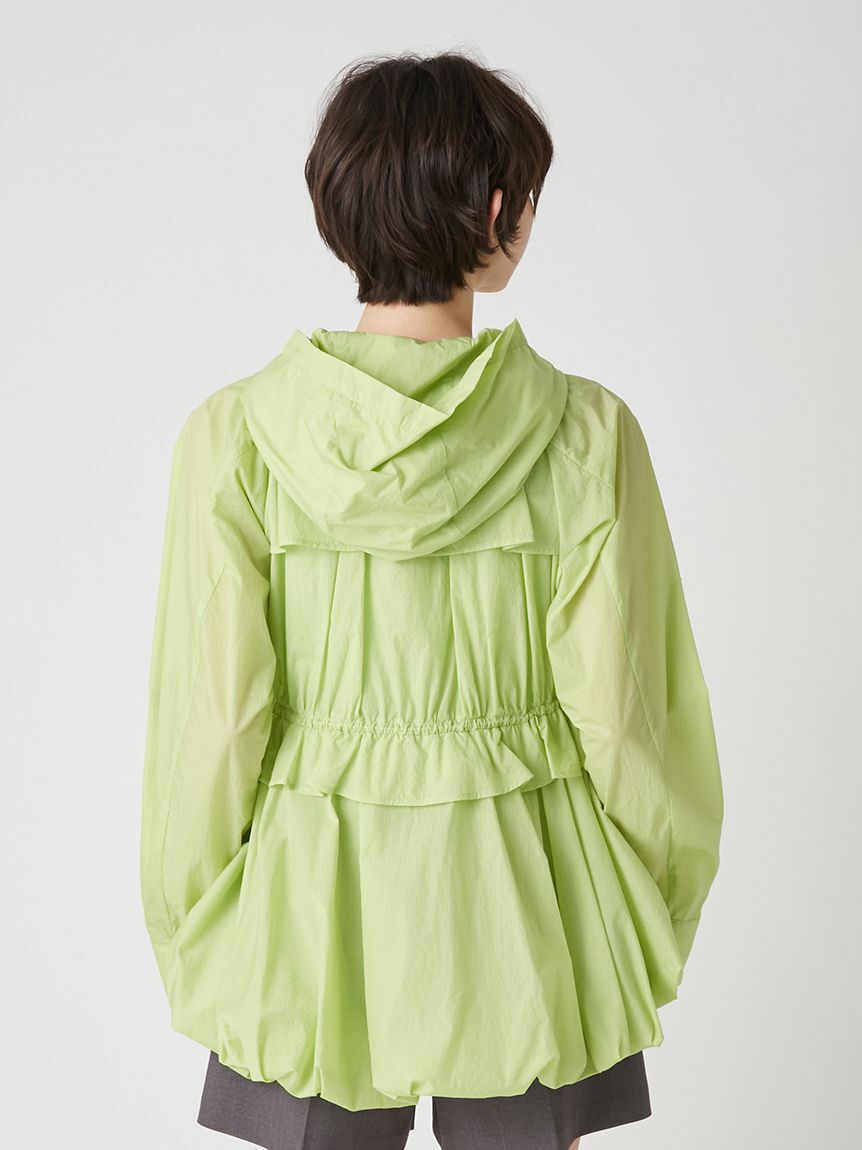 LILY BROWN「【UVカット】撥水ペプラムシアーブルゾン」|ブルゾン・スタジャン|