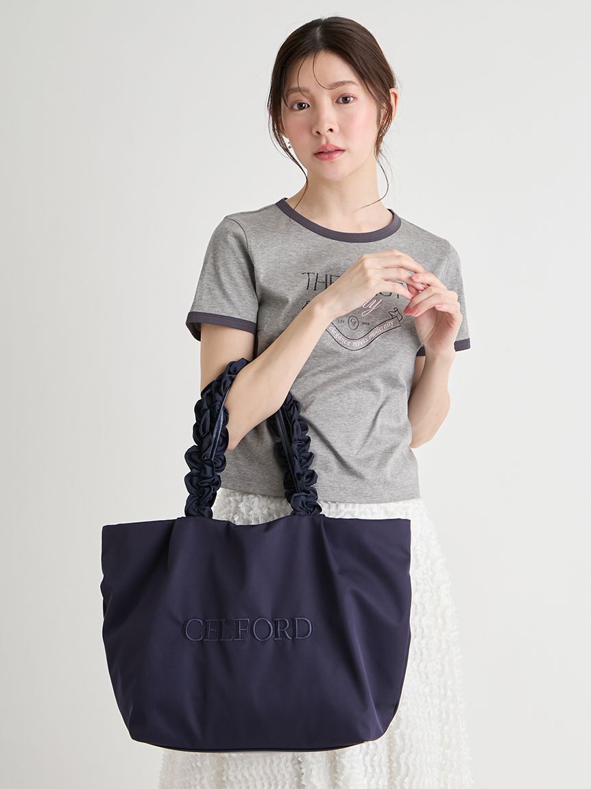 CELFORD「フリルラメ刺繍トートバッグ（wide）」|トートバッグ|