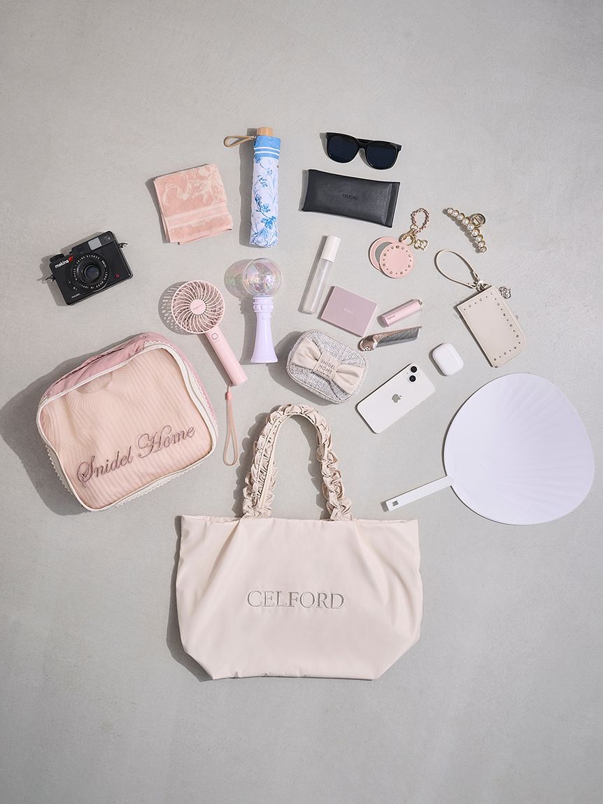 CELFORD「フリルラメ刺繍トートバッグ（wide）」|トートバッグ|