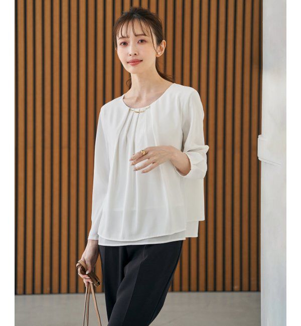IKKA LOUNGE「チャームデザインブラウス」|シャツ・ブラウス|