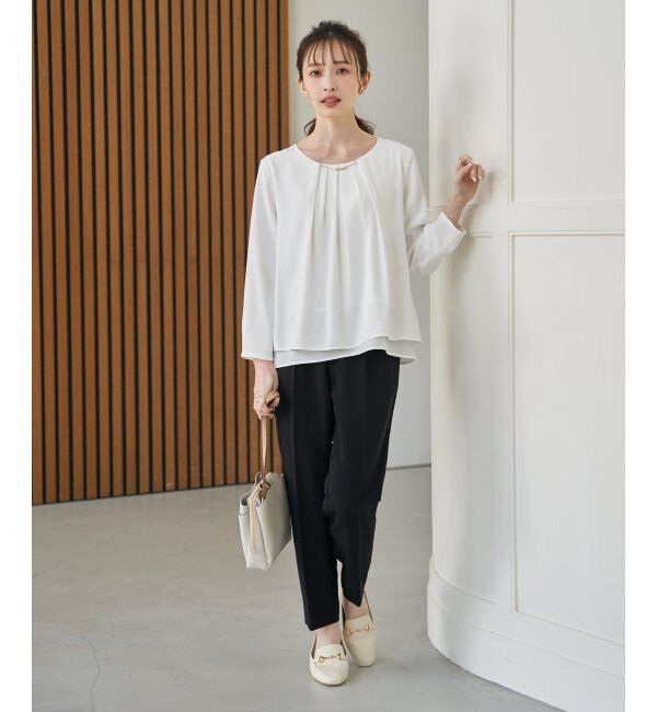 IKKA LOUNGE「チャームデザインブラウス」|シャツ・ブラウス|