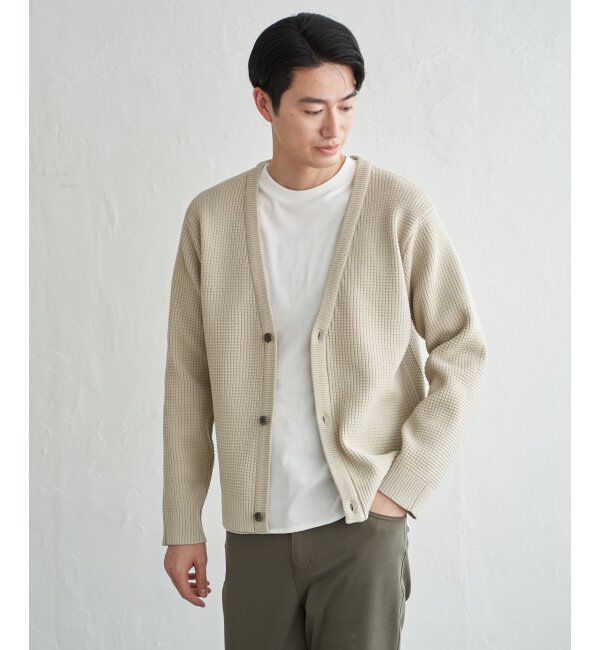 ikka「【2点セット】GOKU楽ニットカーデインナーセット」|その他|ベージュ