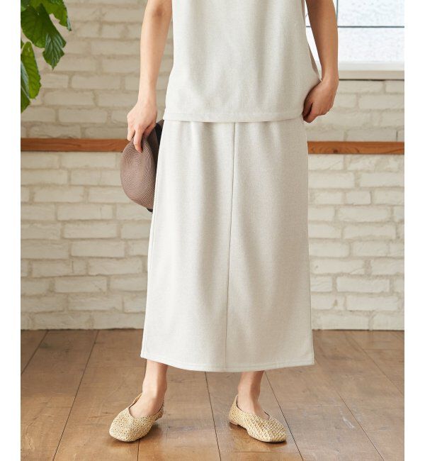 Lbc with Life「ラメ裏毛Iラインスカート」|スカート|