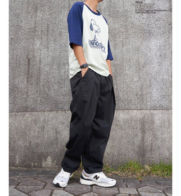 VENCE share style「PEANUTS ピーナッツ SNOOPY スヌーピー TP ビンテージラグランTシャツ」|Tシャツ・カットソー|