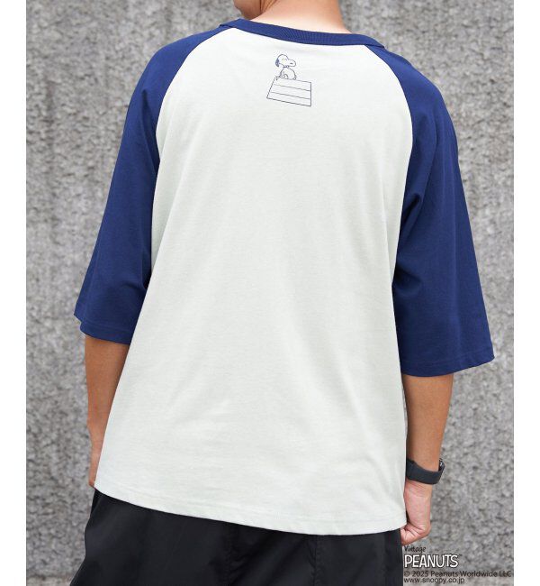 VENCE share style「PEANUTS ピーナッツ SNOOPY スヌーピー TP ビンテージラグランTシャツ」|Tシャツ・カットソー|