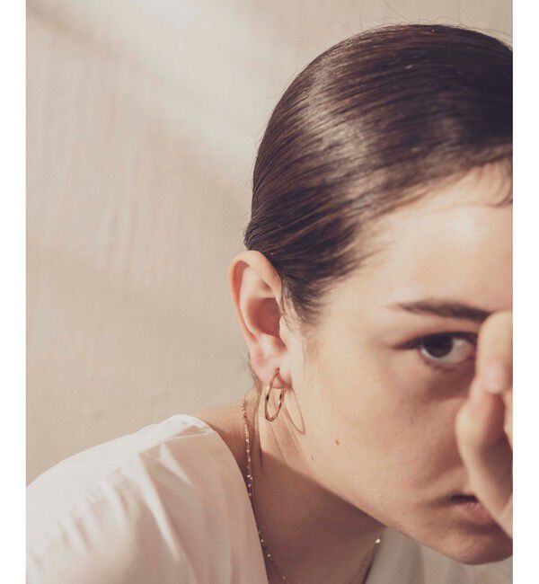 ete「フープイヤリング M」|イヤリング|