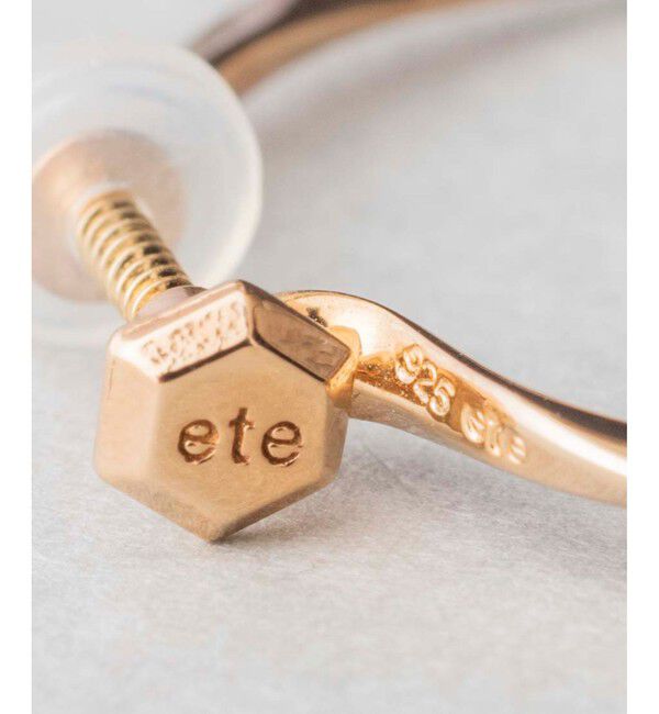 ete「フープイヤリング M」|イヤリング|