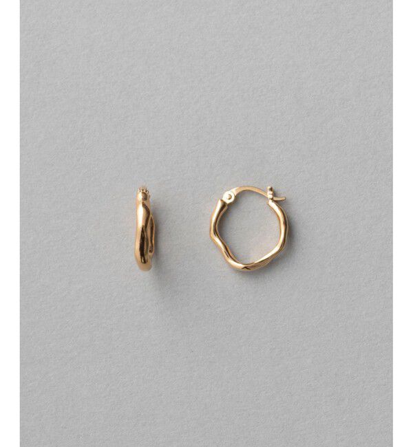 ete「フープピアス」|ピアス|イエローゴールド