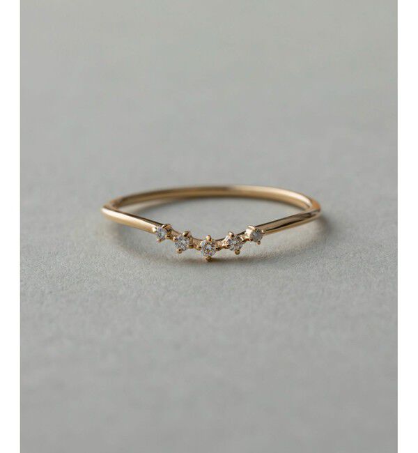 ete「[レイヤード] K18YG ダイヤモンド リング」|リング|イエローゴールド