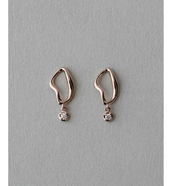 ete「ビジュー ピアス」|ピアス|ピンクゴールド